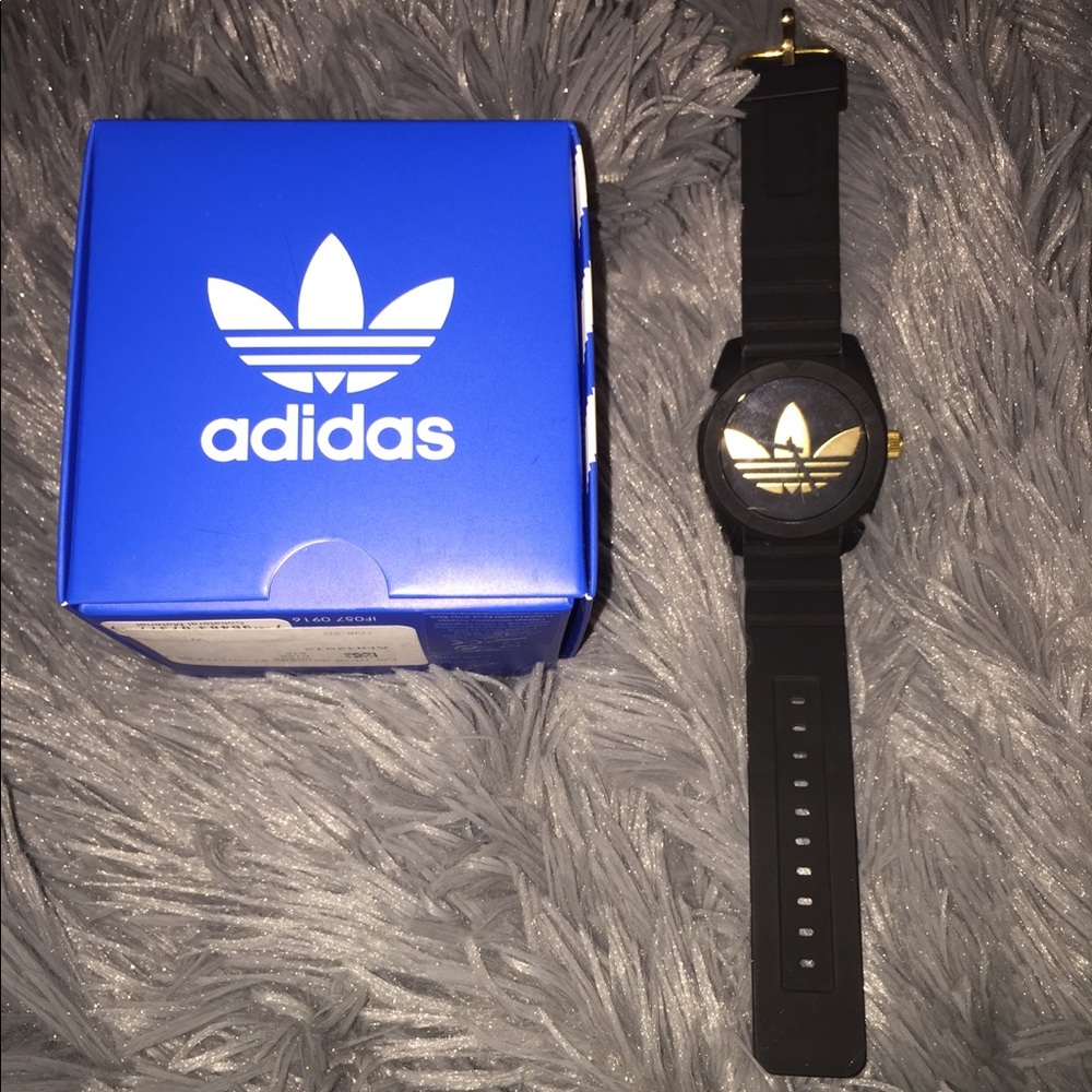 Adidas Gold and Black Watch